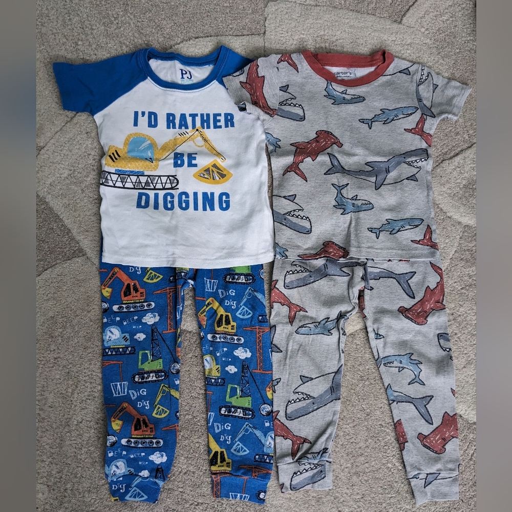 BUNDLE - 2 pack, Boys Short Sleeve Pajamas